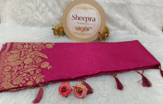 Pink South Silk Saree